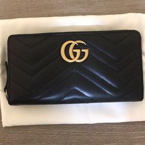 Gucci Marmont Zip Around Wallet
